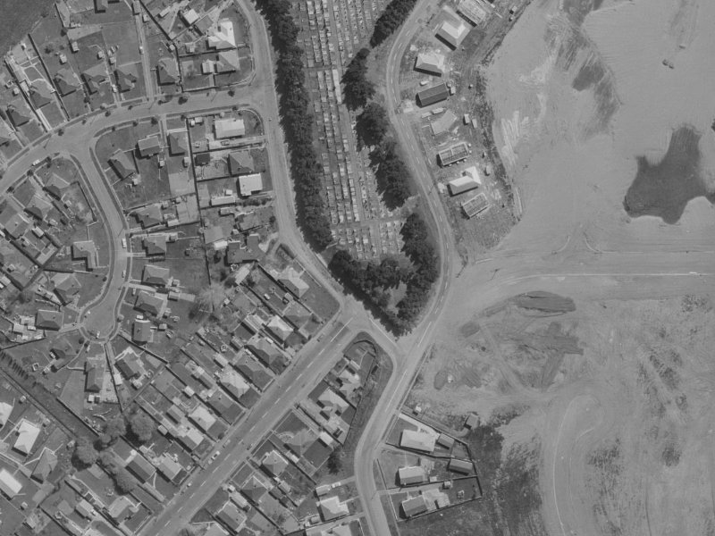 96 Butterfield Avenue from the air, 1970-1974