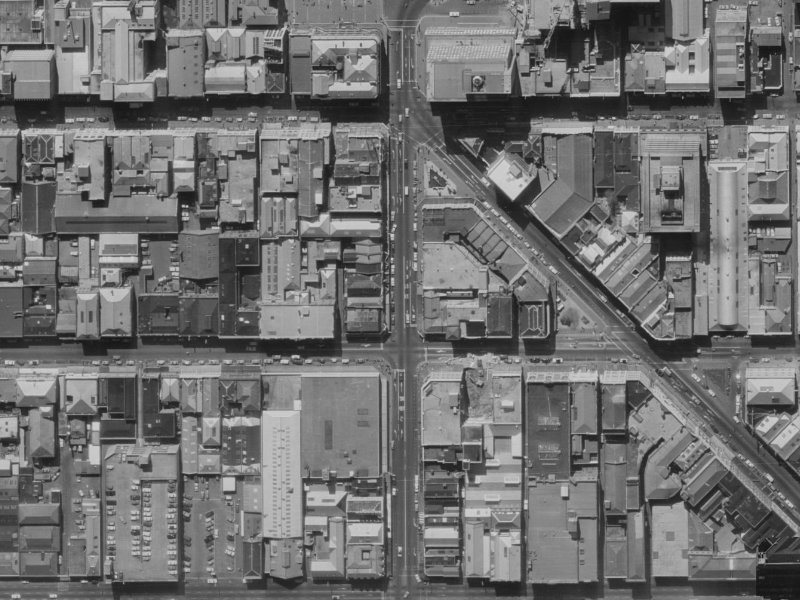 679 Colombo Street from the air, 1970-1974
