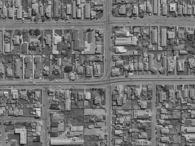 53 Stanmore Road from the air, 1970-1974