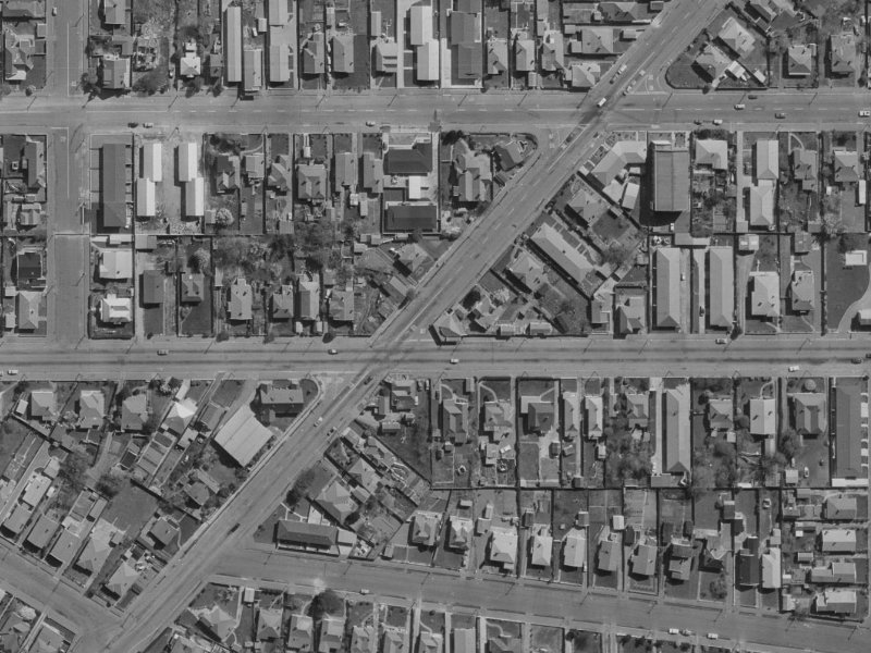 184-188 Olliviers Road from the air, 1970-1974