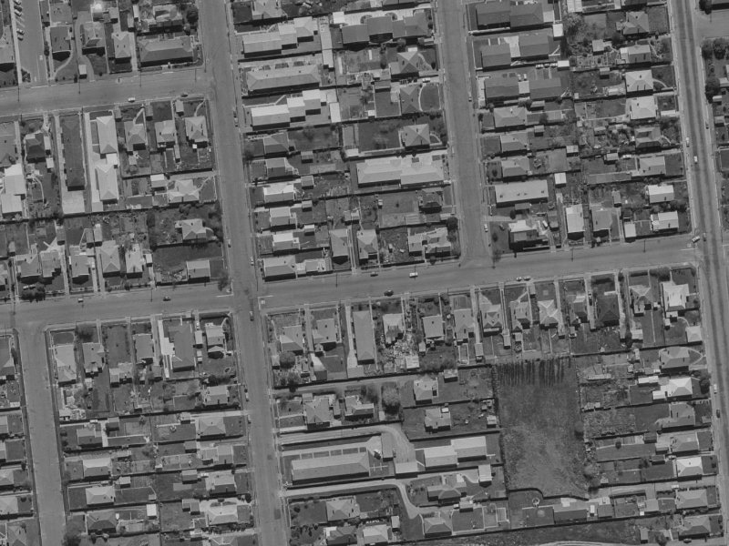 44A Peverel Street from the air, 1970-1974