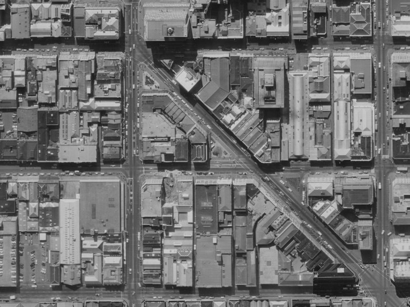 137 Cashel Street from the air, 1970-1974
