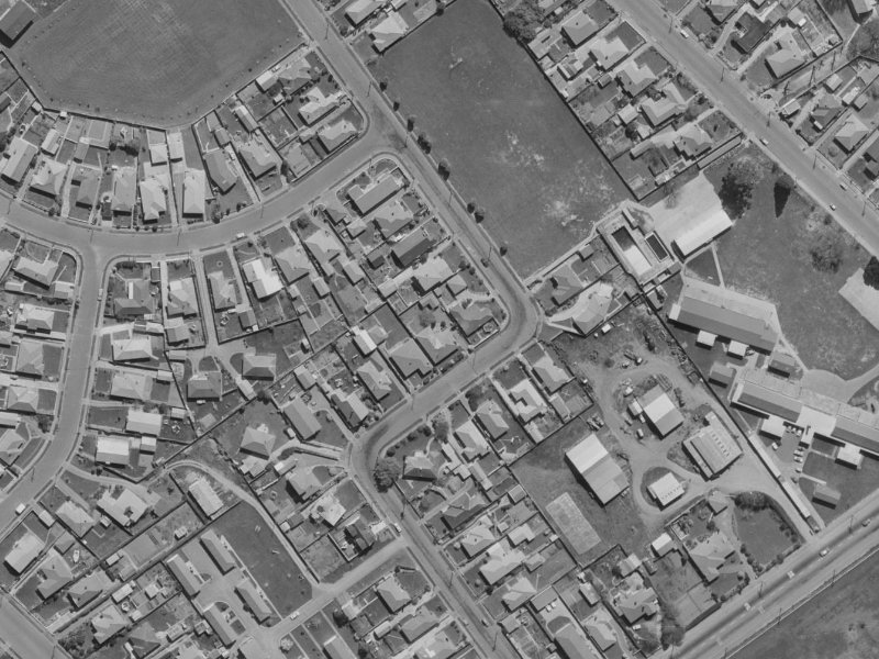 27 Colman Avenue from the air, 1970-1974