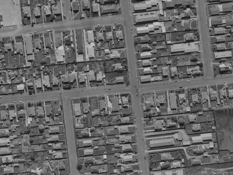 55 Peverel Street from the air, 1970-1974
