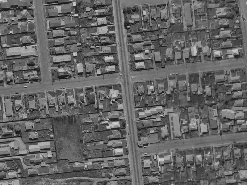151-153 Clarence Street from the air, 1970-1974