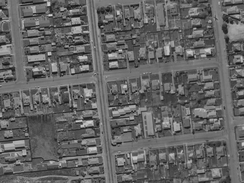 19 Peverel Street from the air, 1970-1974