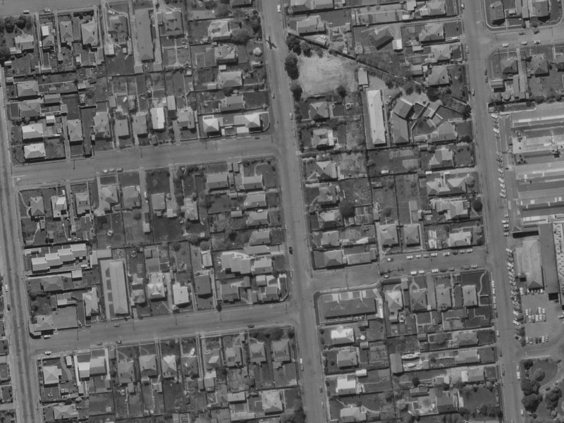 53 Picton Avenue from the air, 1970-1974