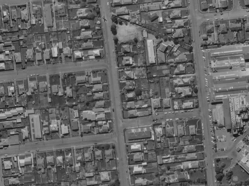 62 Picton Avenue from the air, 1970-1974