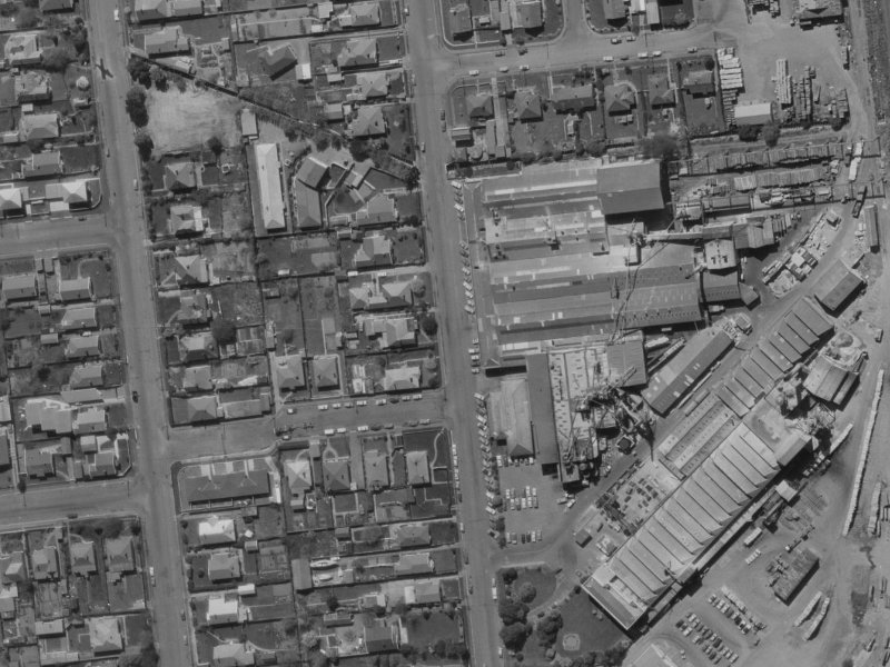 329 Mandeville Street from the air, 1970-1974