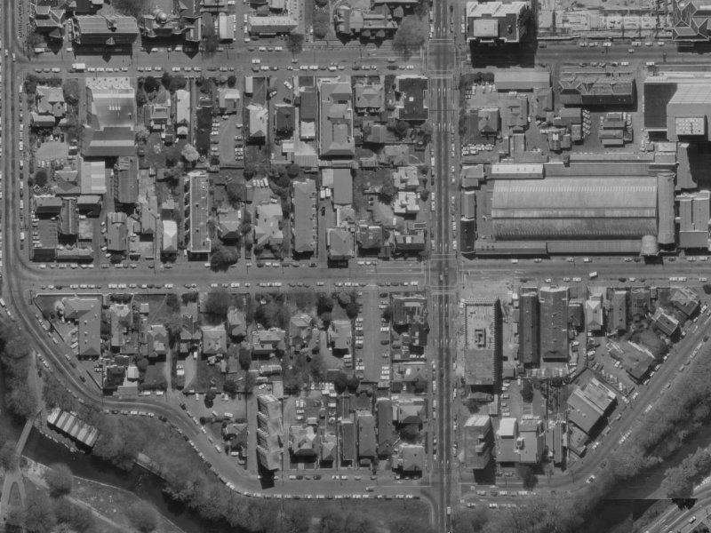 37 Cashel Street from the air, 1970-1974