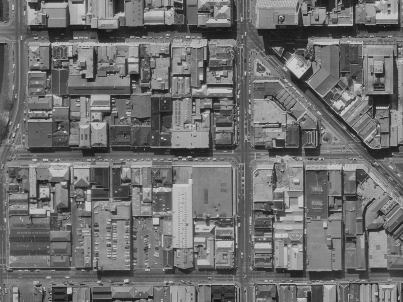 138 Cashel Street from the air, 1970-1974