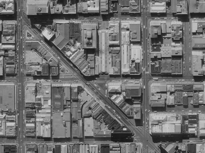 149 Cashel Street from the air, 1970-1974