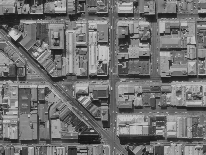 173 Cashel Street from the air, 1970-1974