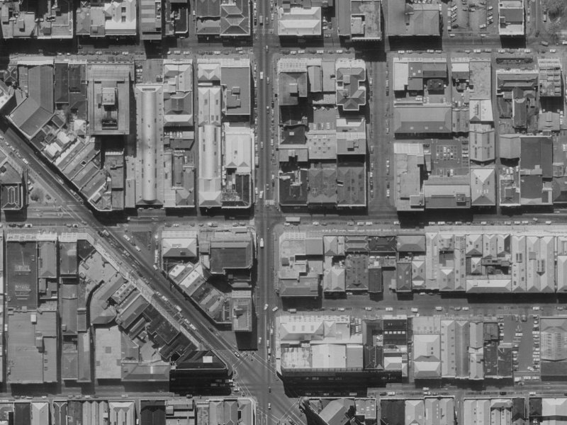 138 Manchester Street from the air, 1970-1974