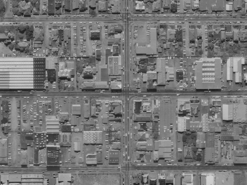 242 Barbadoes Street from the air, 1970-1974