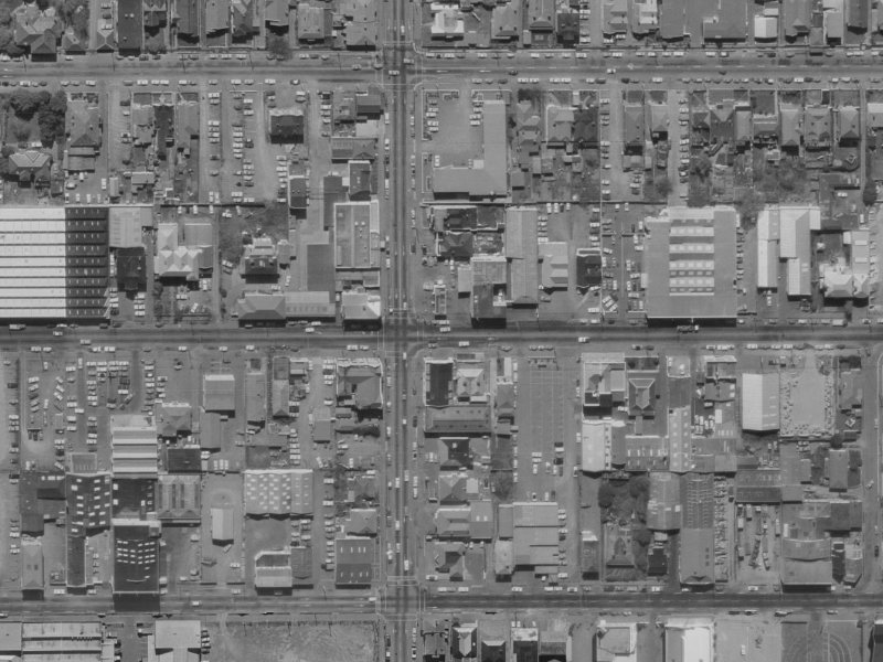 238a Barbadoes Street from the air, 1970-1974