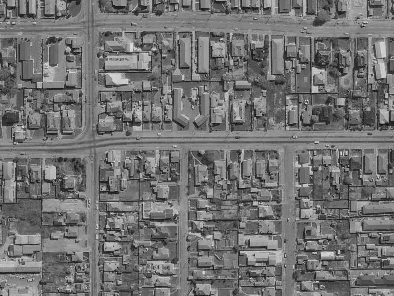 472 Cashel Street from the air, 1970-1974