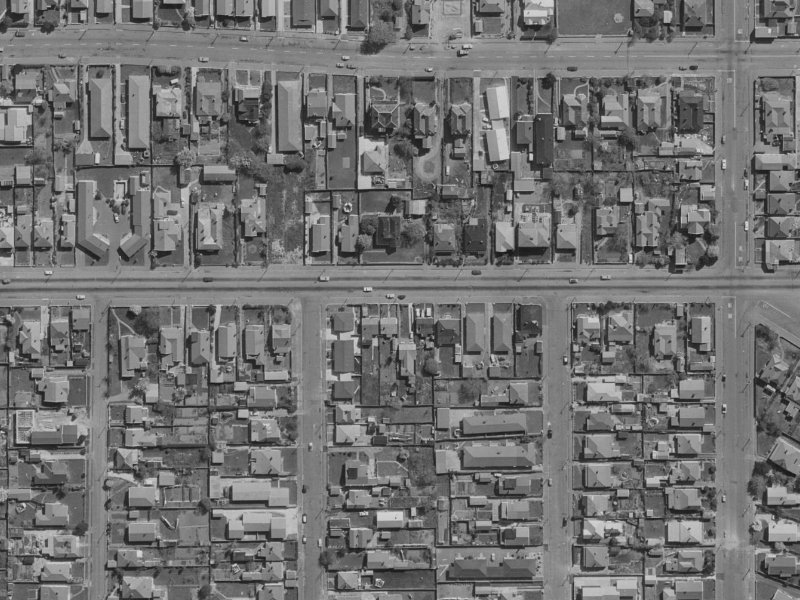 492 Cashel Street from the air, 1970-1974