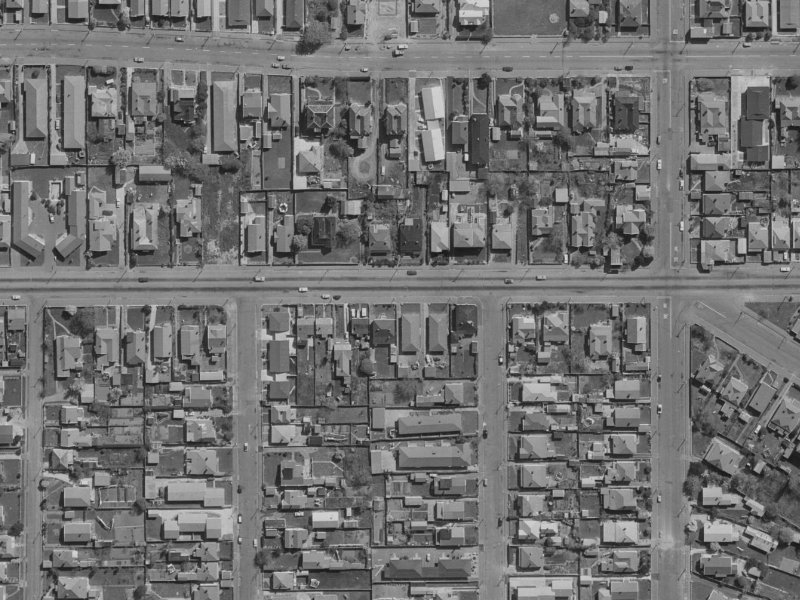 500 Cashel Street from the air, 1970-1974