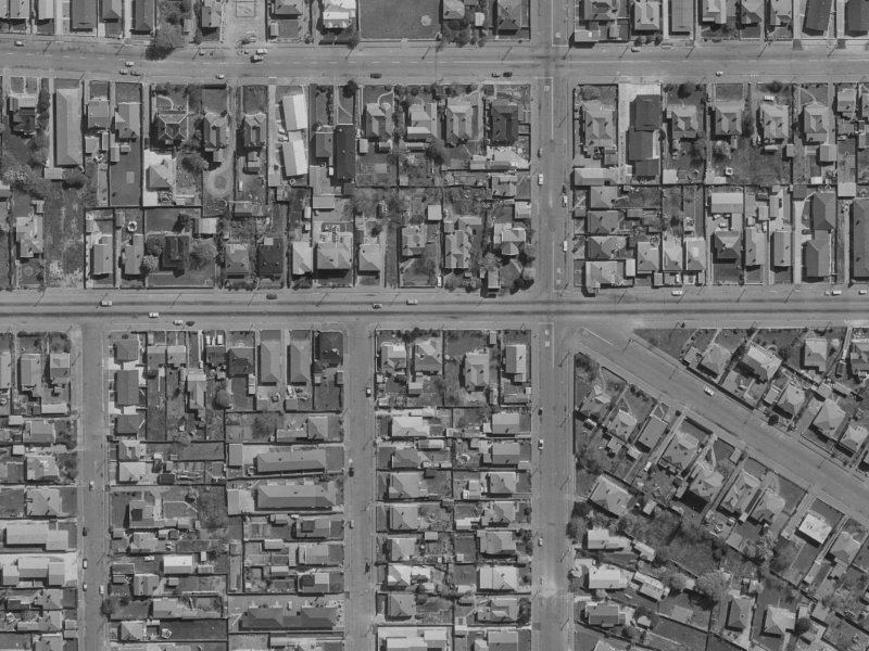 514 Cashel Street from the air, 1970-1974