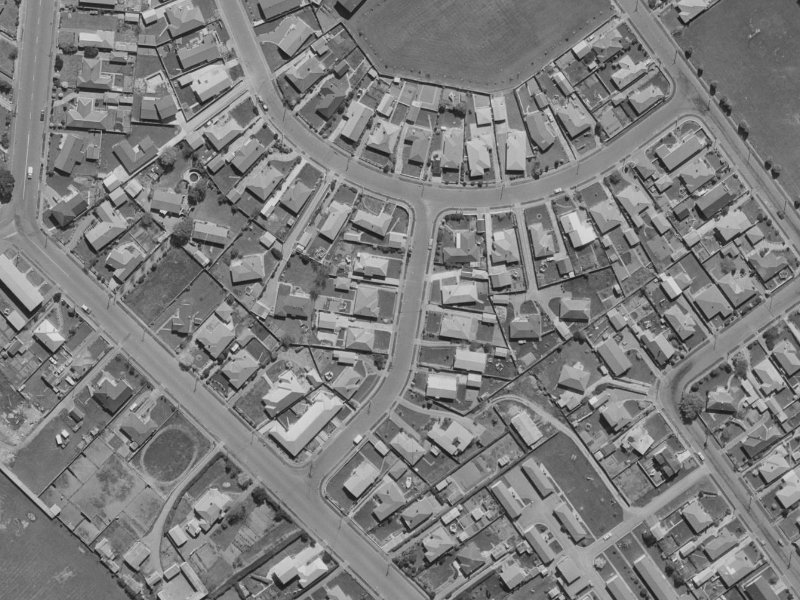 9 Algidus Street from the air, 1970-1974