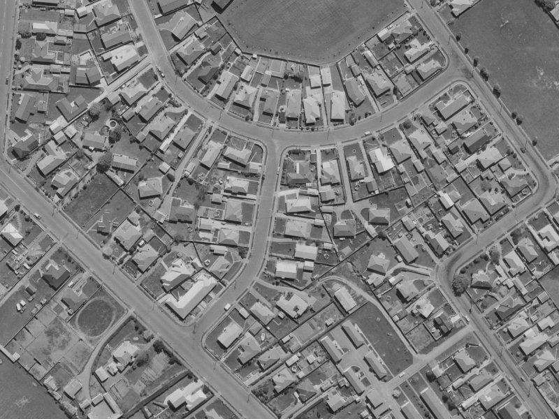 14 Algidus Street from the air, 1970-1974
