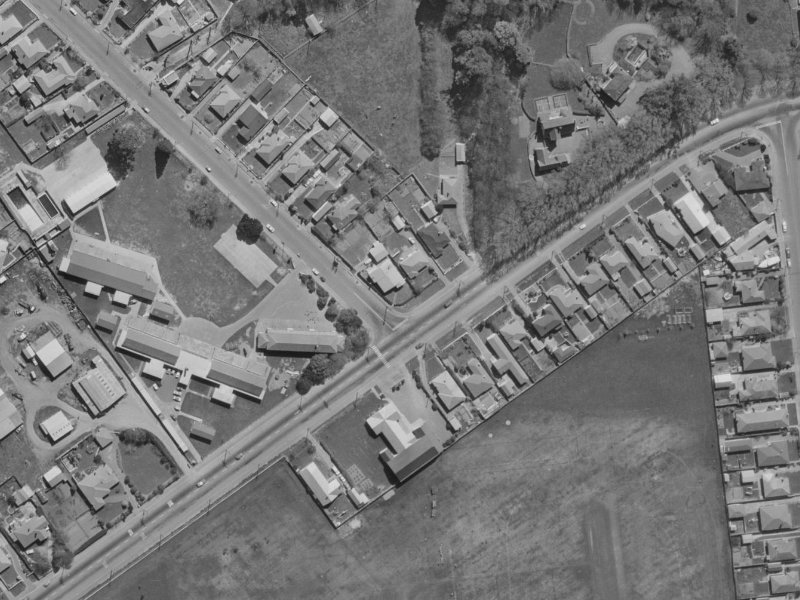 58B Main South Road from the air, 1970-1974