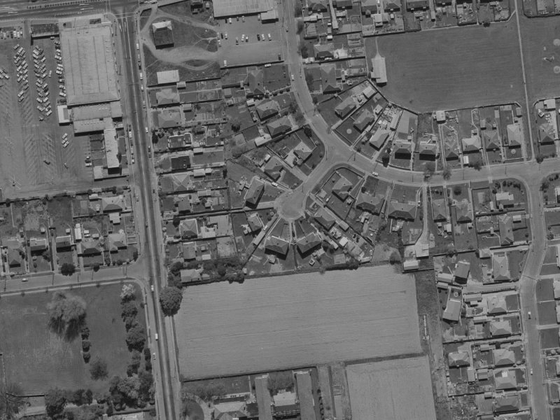 Tiora Place from the air, 1970-1974