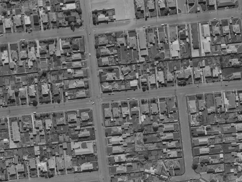 78 Peverel Street from the air, 1970-1974