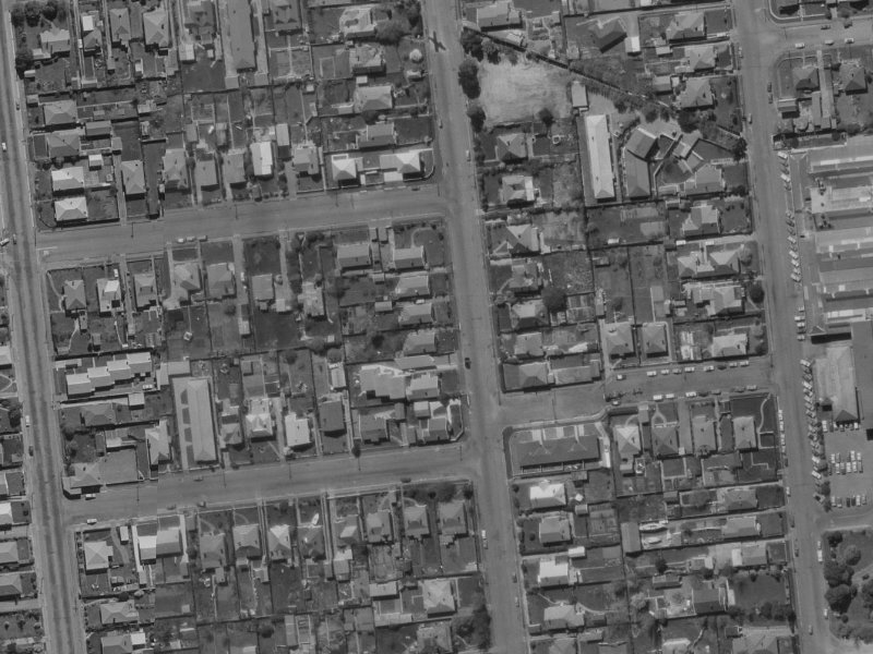 51 Picton Avenue from the air, 1970-1974