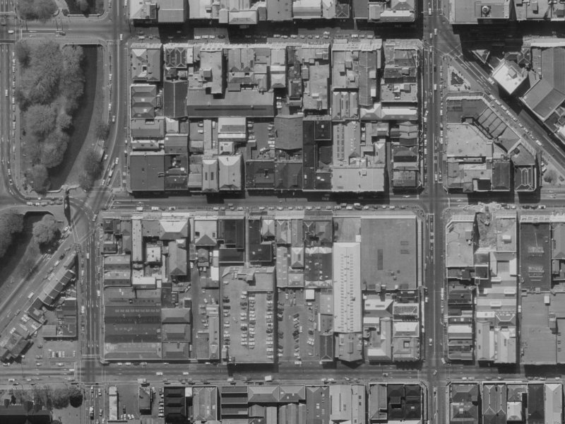 116 Cashel Street from the air, 1970-1974