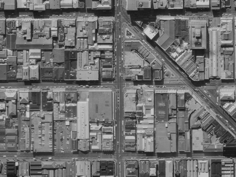 146 Cashel Street from the air, 1970-1974