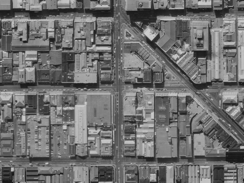 680–690 Colombo Street from the air, 1970-1974