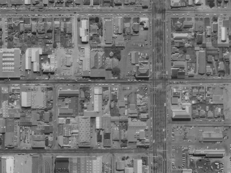 342 Cashel Street from the air, 1970-1974