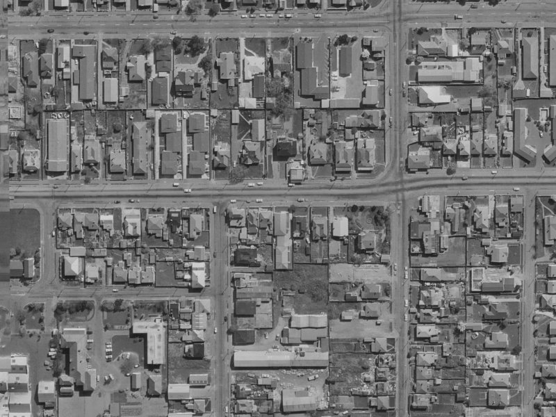 434 Cashel Street from the air, 1970-1974