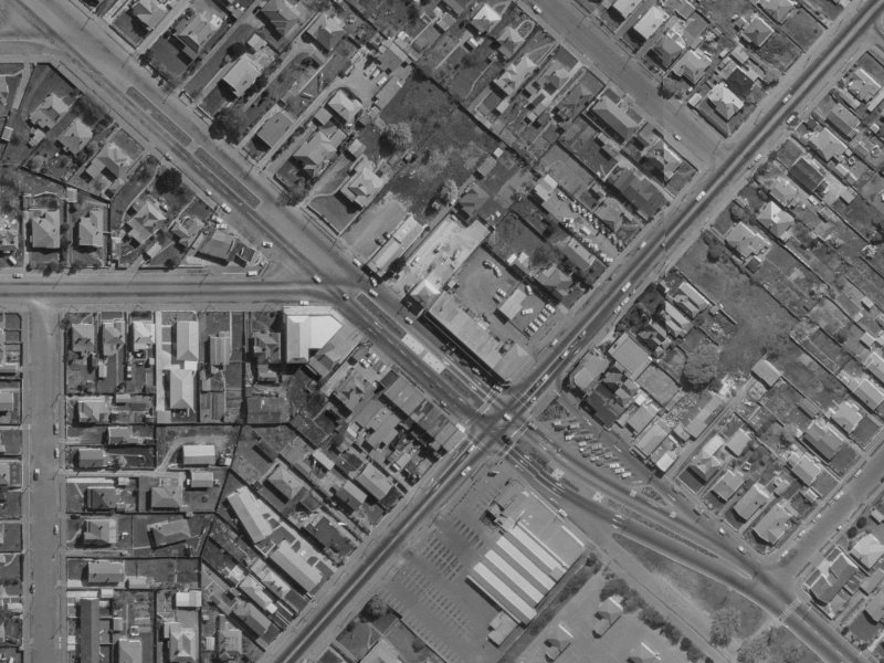 237 Linwood Avenue from the air, 1970-1974
