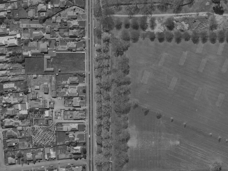 Deans Avenue from the air, 1970-1974