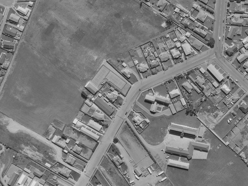 Middlepark Road from the air, 1970-1974