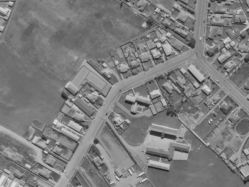 67 Middlepark Road from the air, 1970-1974