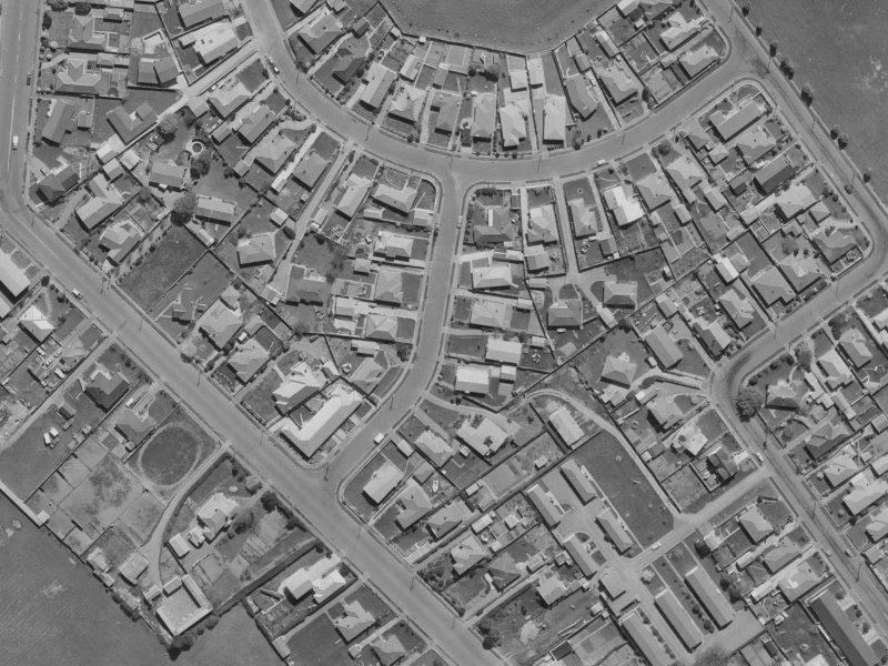 10 Algidus Street from the air, 1970-1974