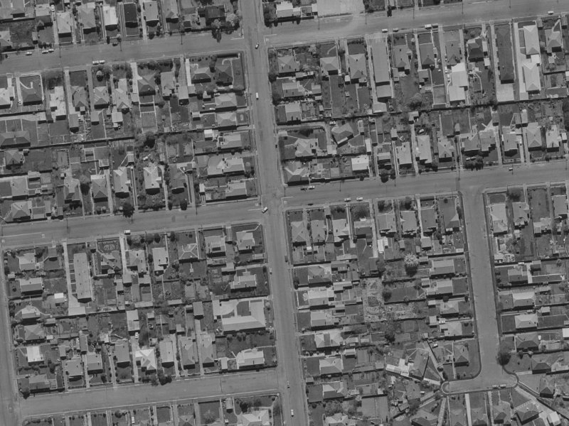 74 Matipo Street from the air, 1970-1974