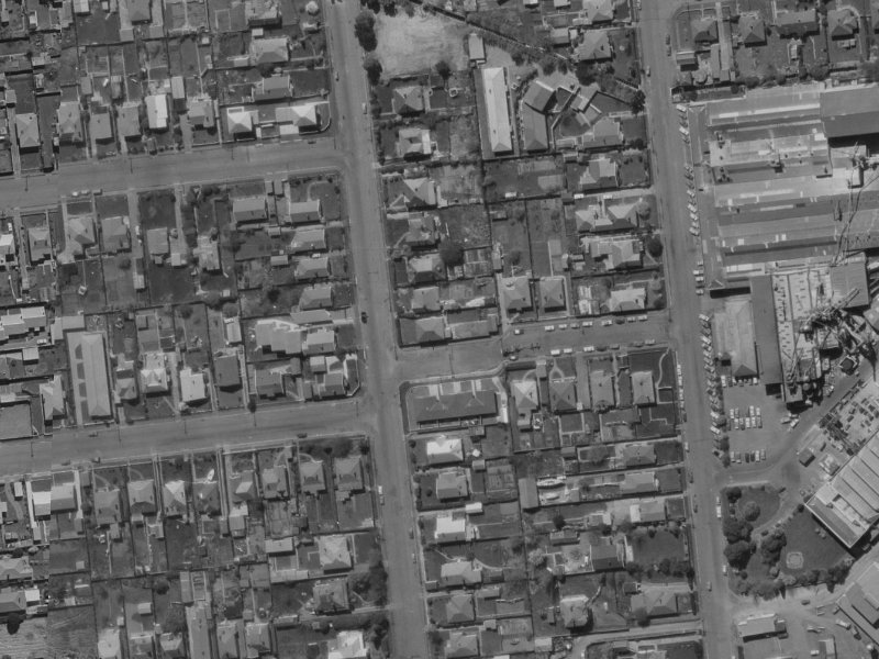 58 Picton Avenue from the air, 1970-1974