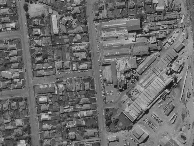58 Mandeville Street from the air, 1970-1974