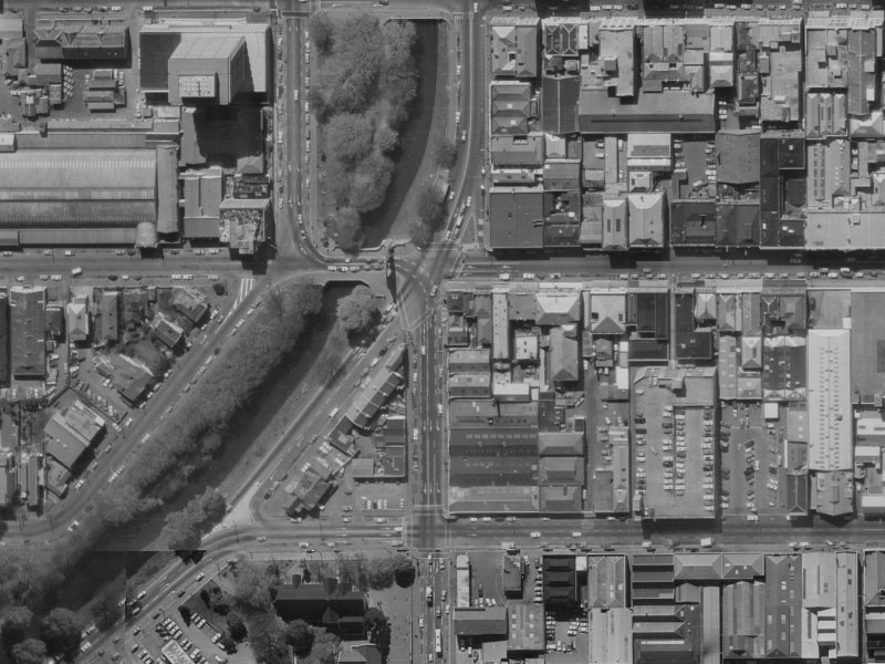115 Oxford Terrace from the air, 1970-1974