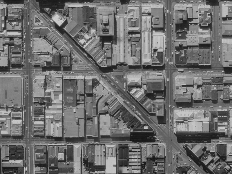 241 High Street from the air, 1970-1974