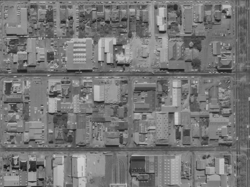 7 Clarkson Avenue from the air, 1970-1974