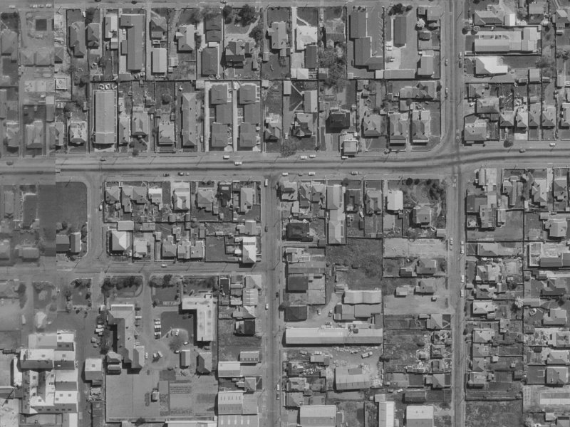 50 Saxon Street from the air, 1970-1974