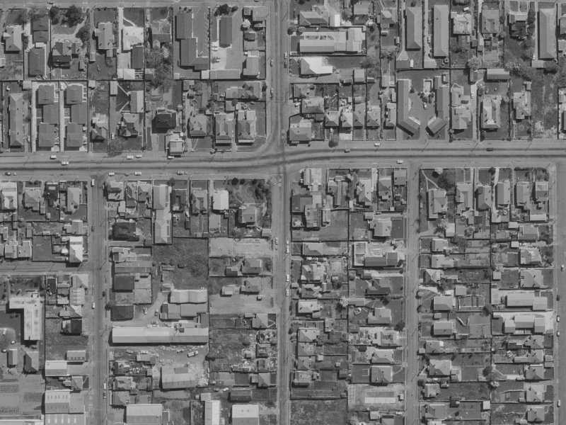 33 Stanmore Road from the air, 1970-1974