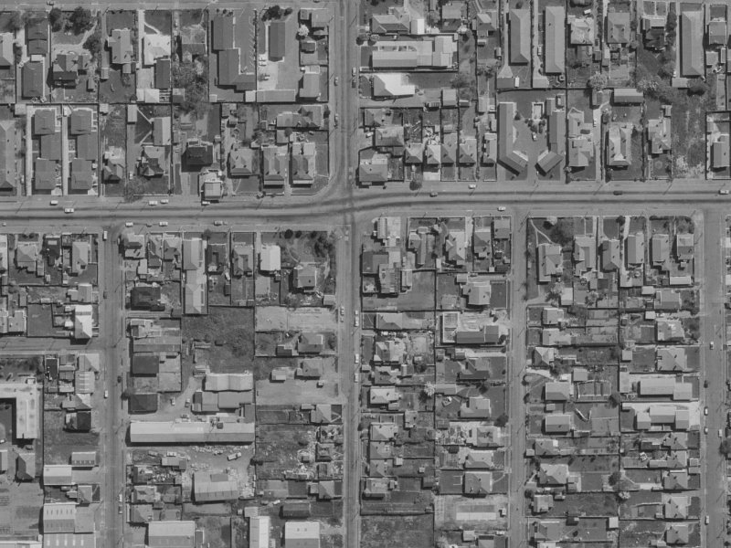 42J Stanmore Road from the air, 1970-1974