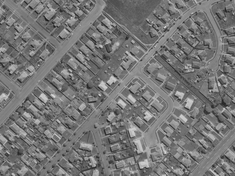 35A Jollie Street from the air, 1970-1974